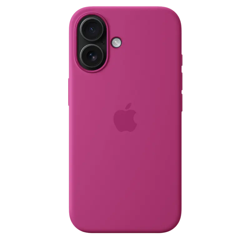 Чехол Apple iPhone 16 Silicone Case MagSafe A3313 Silicone Case with MagSafe Фуксия