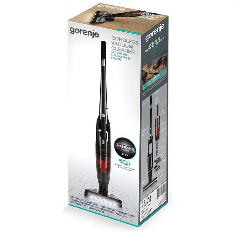 Aspirator Vertical Gorenje SVC216GFBK Negru