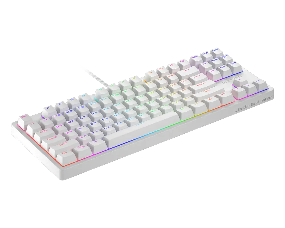 Клавиатура HATOR Rockfall 2 Mecha TKL Механический Белый