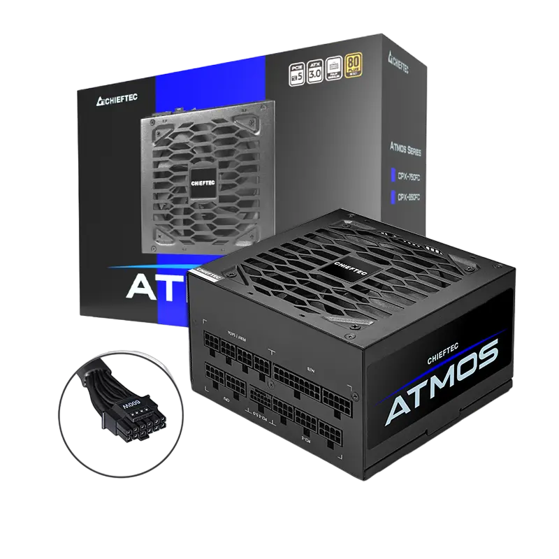 Tip Блок питания для компьютеров Chieftec CPX-850FC Atmos Series ATX Черный
