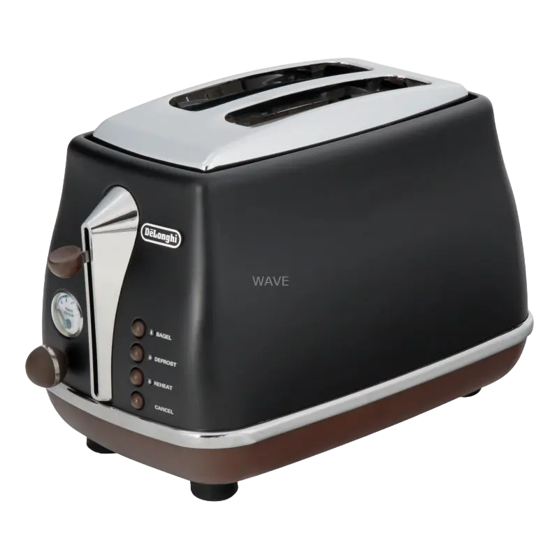 Тостер DeLonghi Icona Vintage Чёрный