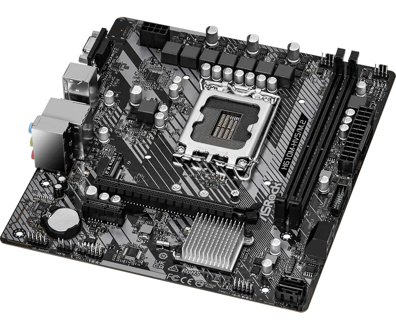 Материнская плата ASRock H610M-HVS/M.2 R2.0 LGA1700 Micro-ATX