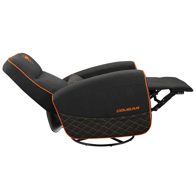 Игровое кресло Cougar FIDOM Имитация льна Черный | Оранжевый