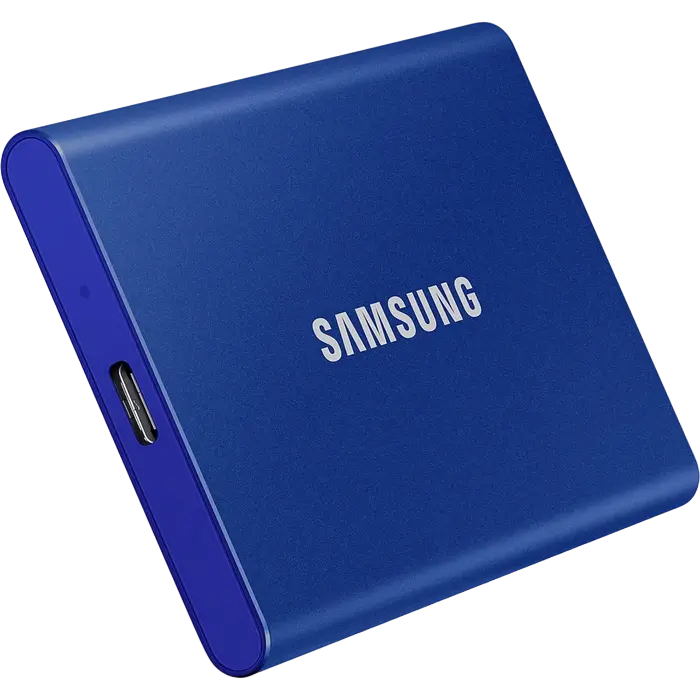 Внешний портативный жесткий диск Samsung T7 2 ТБ Синий