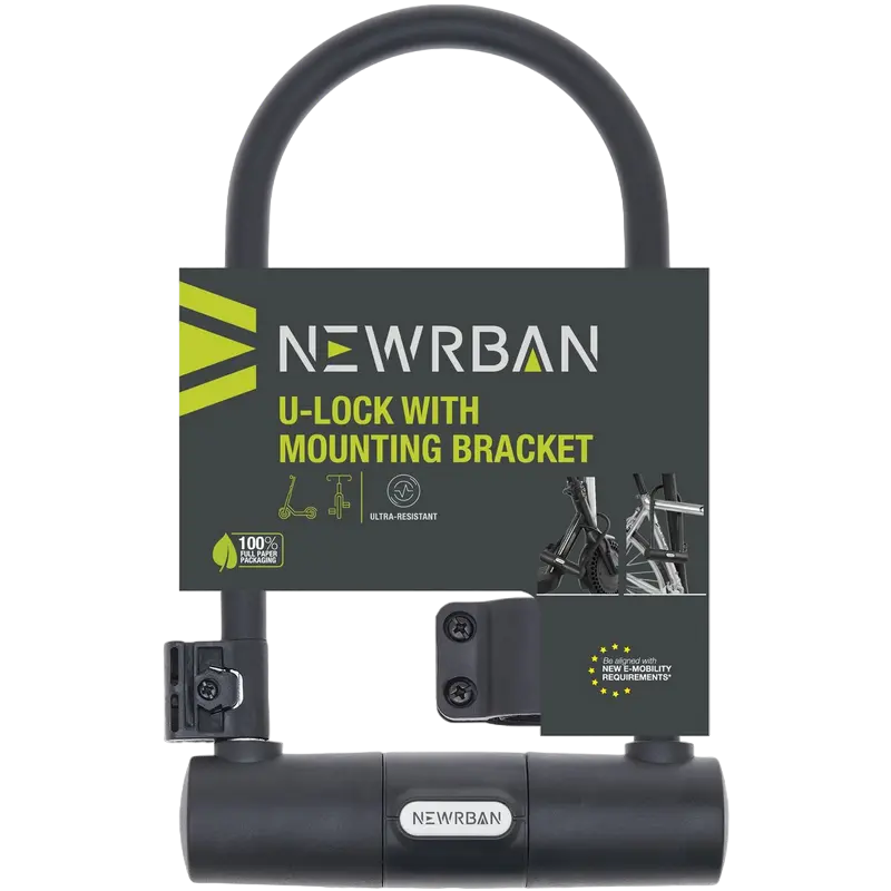 U-lock with mounting bracket