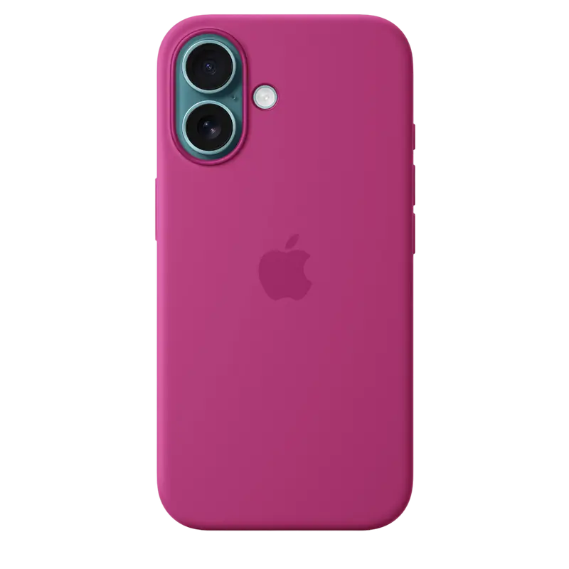Чехол Apple iPhone 16 Silicone Case MagSafe A3313 Silicone Case with MagSafe Фуксия