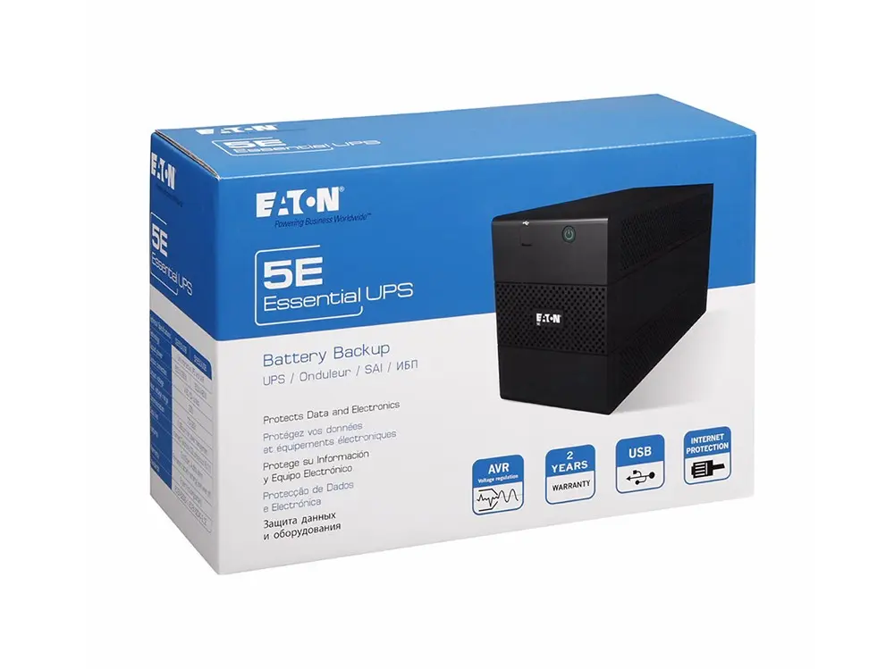Sursă de alimentare neîntreruptibilă Eaton 5E650IUSBDIN Negru