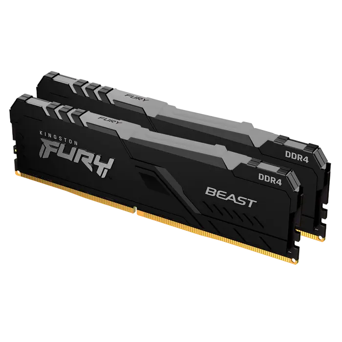 Оперативная память Kingston FURY Beast RGB FURY Beast 16 ГБ Чёрный