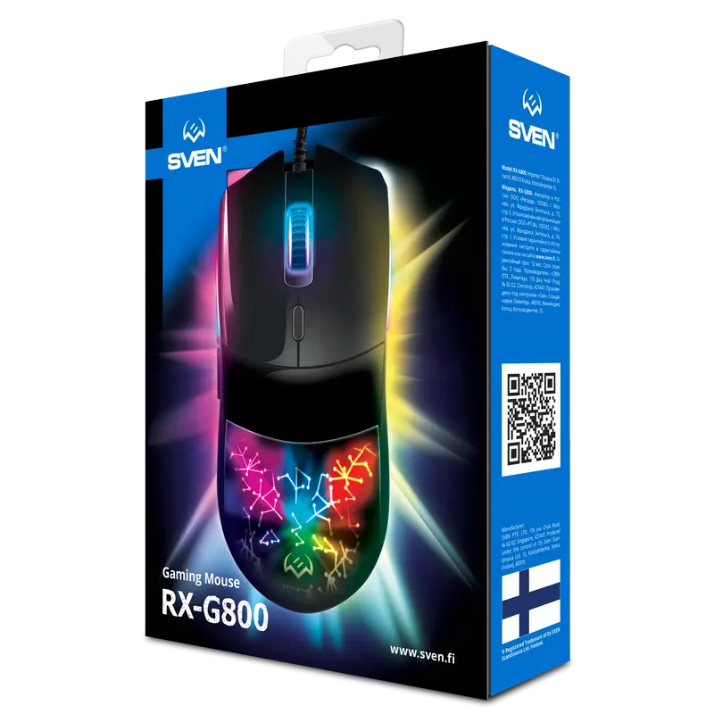 Игровая мышь SVEN RX-G800 Проводное Чёрный