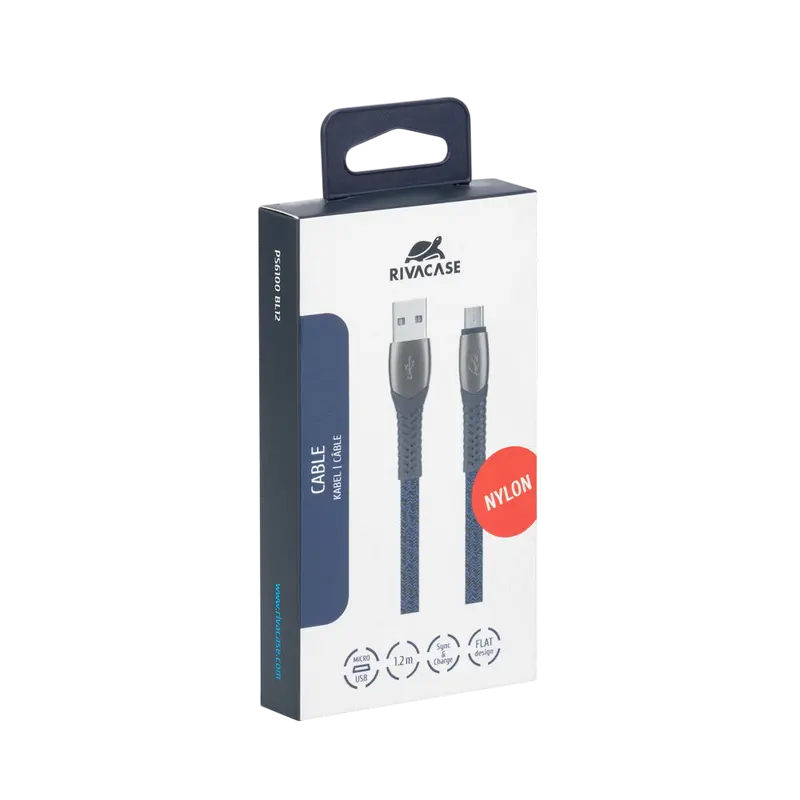 Cablu încărcare și sincronizare Rivacase PS6102 BL12 Albastru