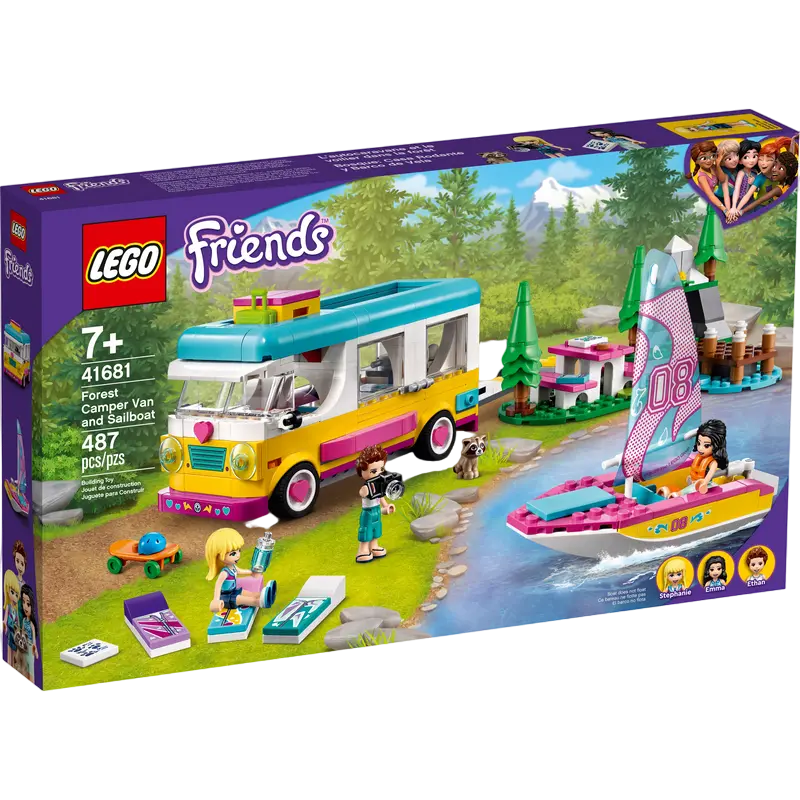 Конструктор LEGO Forest Camper Van and Sailboat Разноцветный