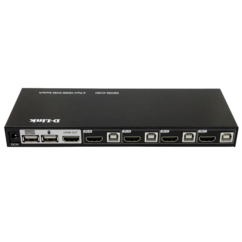 KVM Переключатель D-Link DKVM-410H/A2A Черный