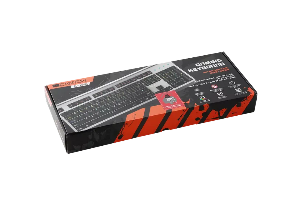 Tastatură Canyon Interceptor Mecanic Negru