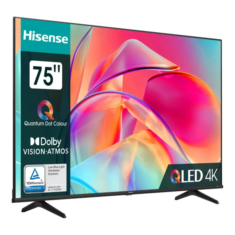 75" QLED SMART Телевизор Hisense 75E7KQ Черный