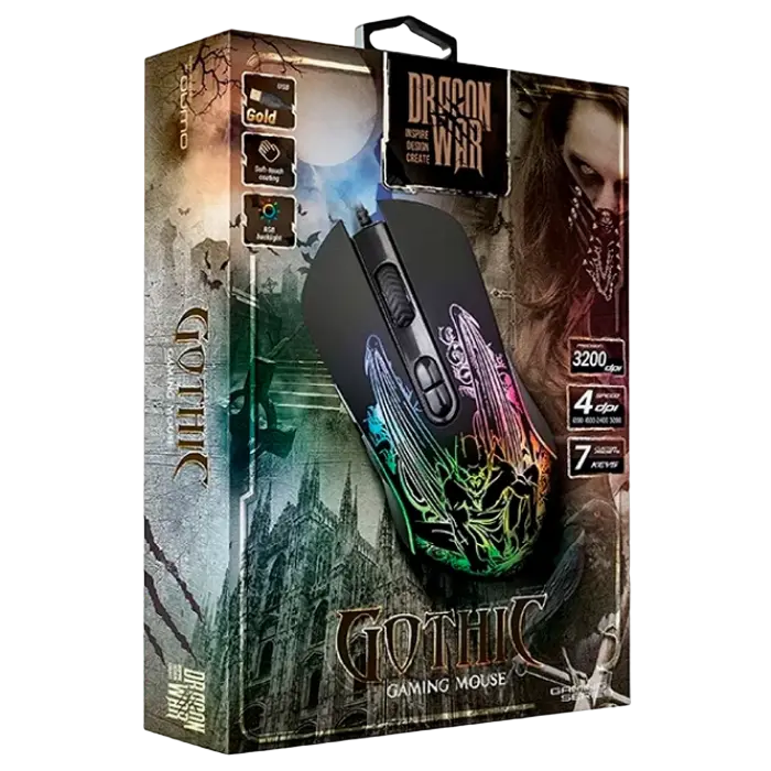 Игровая мышь QUMO Gothic Проводное Чёрный