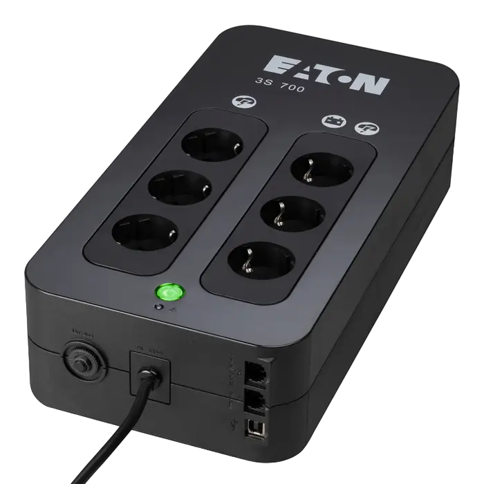 Sursă de alimentare neîntreruptibilă Eaton 3S700DIN Negru