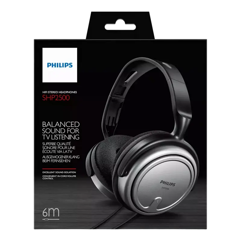 Căști Philips SHP2500 Argintiu | Negru
