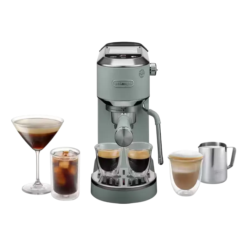 Кофеварка рожковая DeLonghi EC890GR, 1450Вт, Зелёный