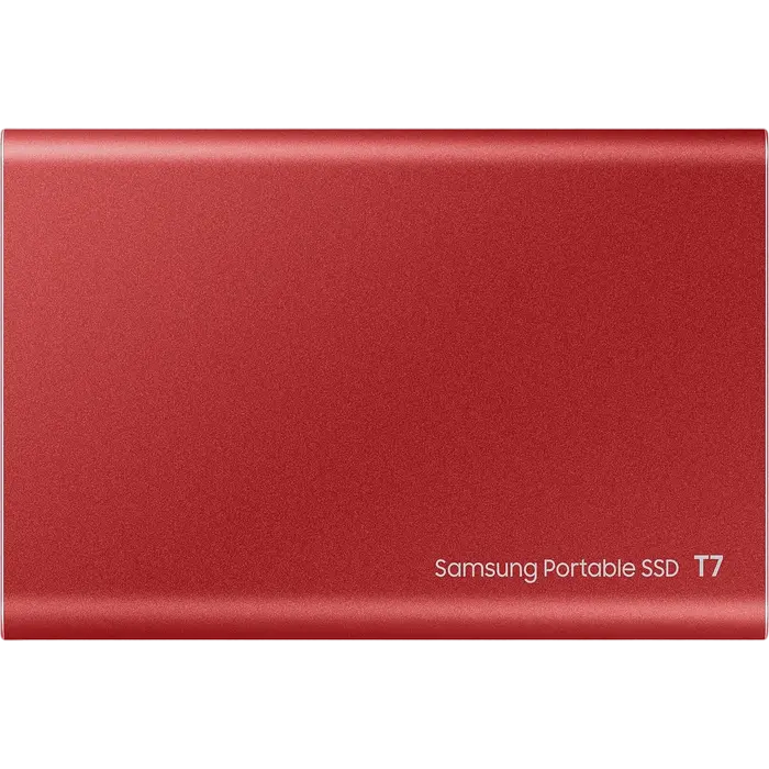 Внешний портативный SSD накопитель Samsung T7 500 ГБ Красный