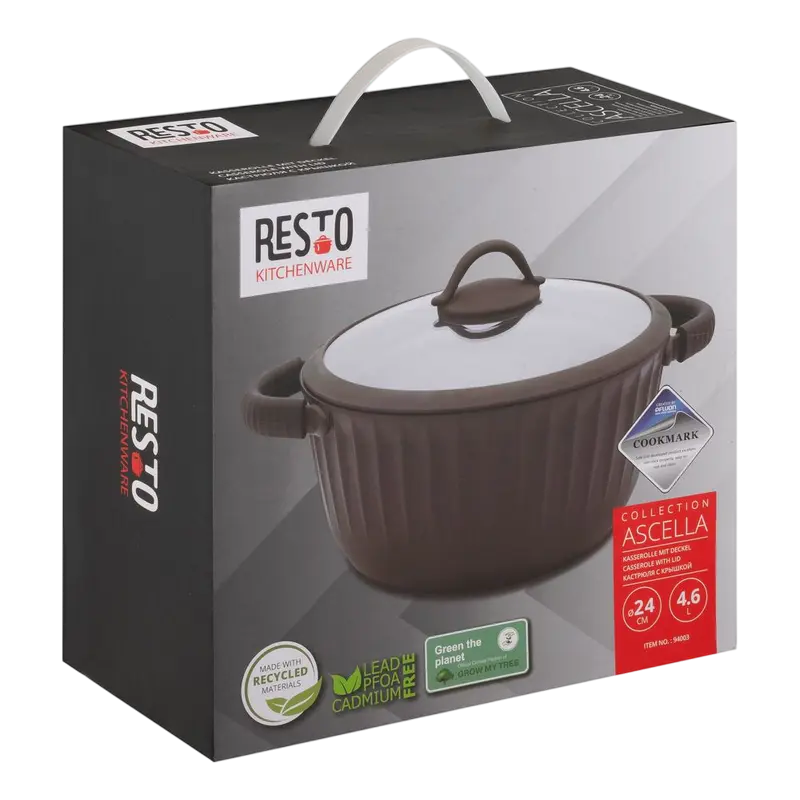 Кастрюля RESTO Ascella ASCELLA Коричневый