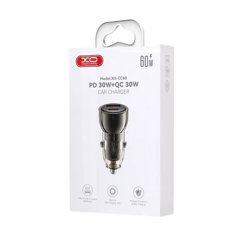 Incărcător auto XO CC60 Negru