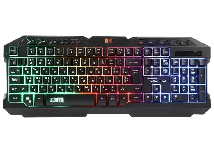 Клавиатура, мышь и коврик для мыши QUMO Mystic Мембрана Черный