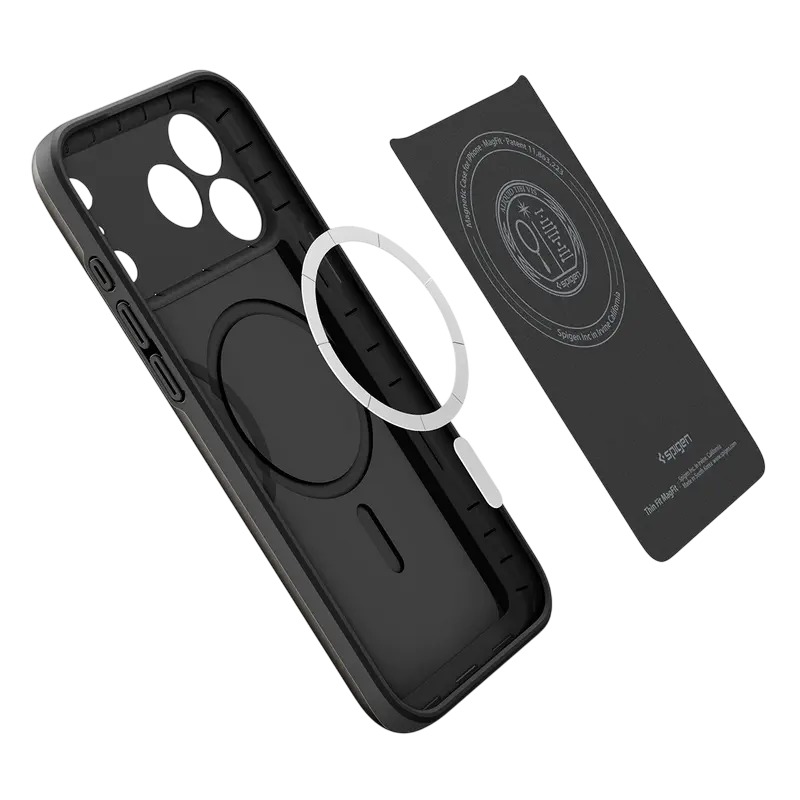Чехол Spigen Apple iPhone 17 Pro Max Thin Fit Magsafe Thin Fit Mag Magsafe Чёрный