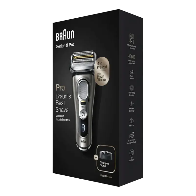 Aparat de ras electric Braun Series 9 Pro Gri/Negru