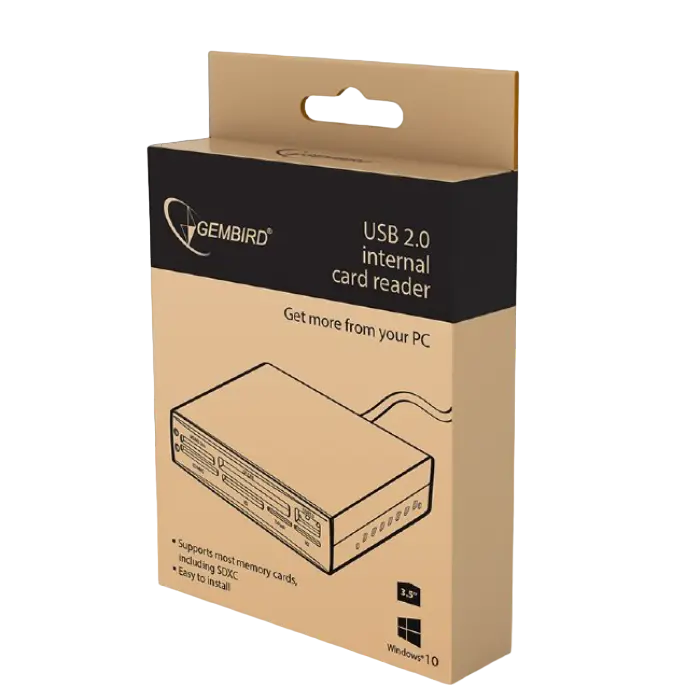 Cititor de carduri Gembird FDI2-ALLIN1-02-B Negru