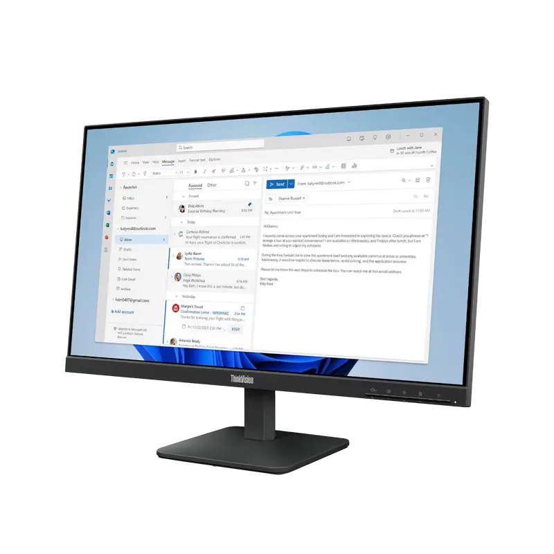 Монитор Lenovo ThinkVision S24-4e Чёрный