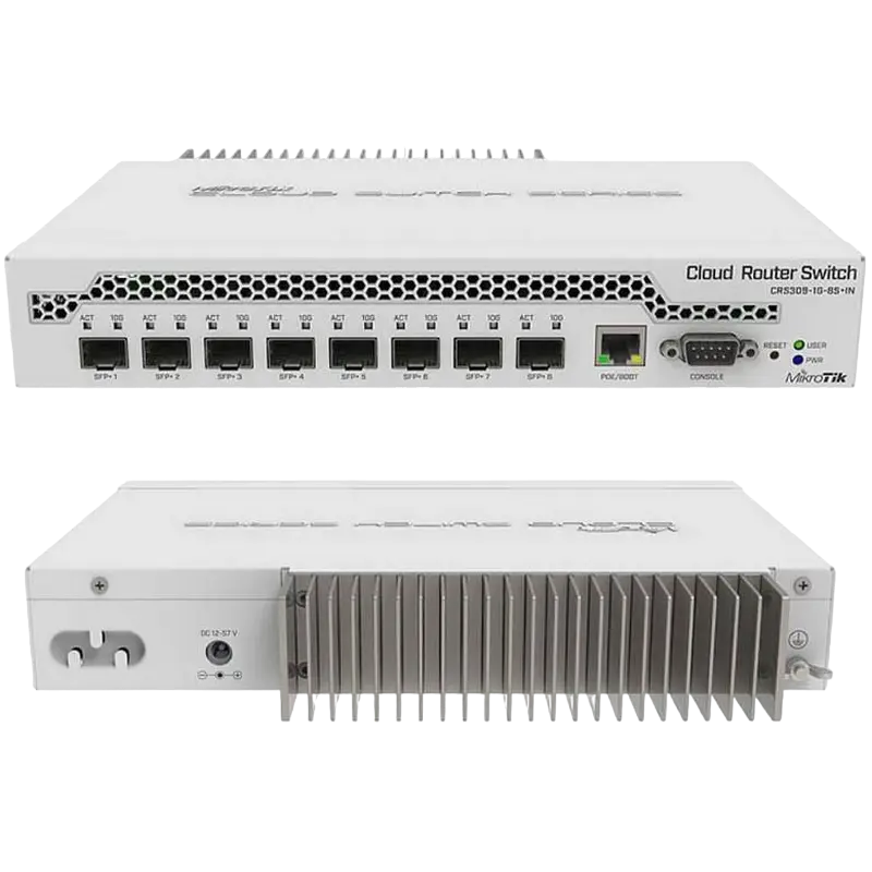Сетевой коммутатор MikroTik CRS309-1G-8S+IN Белый