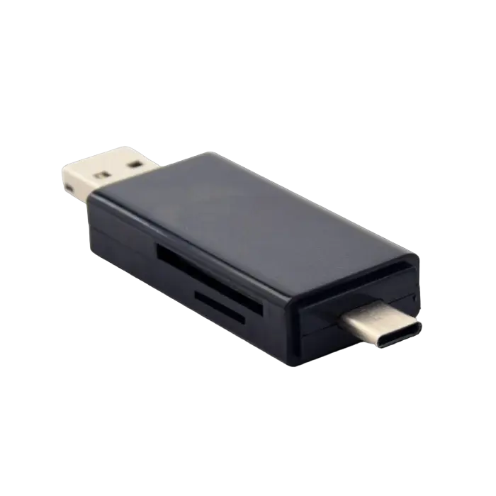 Кардридер Gembird UHB-CR3IN1-01 Черный