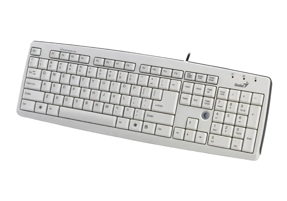 Клавиатура Genius KB-06XE Мембрана Белый
