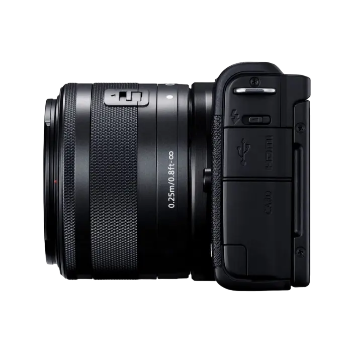 Aparat Foto Mirrorless Canon EOS M200 & EF-M 15-45 IS & EF-M 55-200 IS