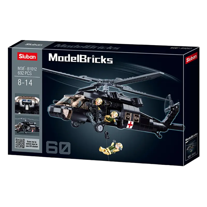 Конструктор Sluban Model Bricks - Black Hawk Разноцветный