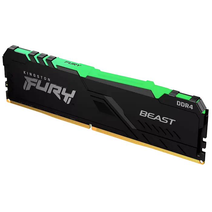 Оперативная память Kingston FURY Beast RGB FURY Beast 16 ГБ Чёрный