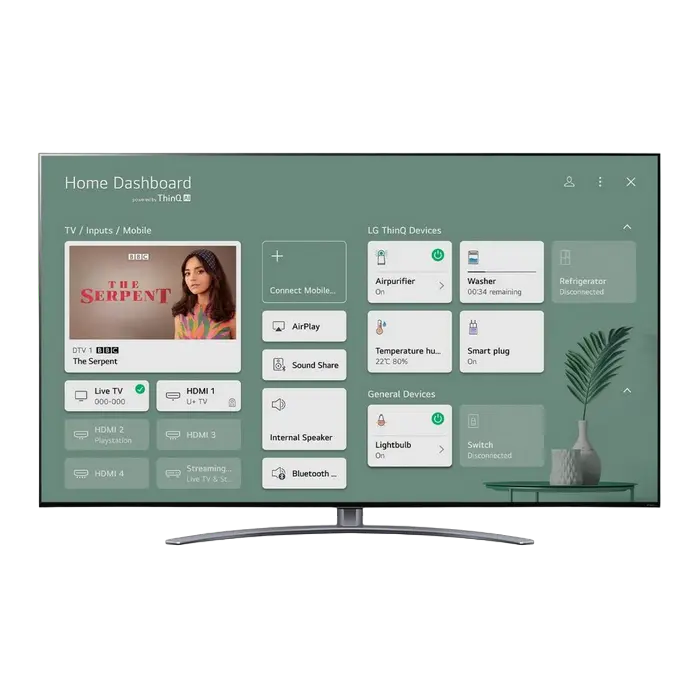75" LED SMART Телевизор LG 75QNED916PA Черный