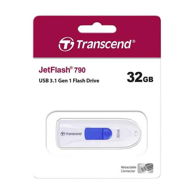 Memorie USB Transcend JetFlash 790 32GB Alb
