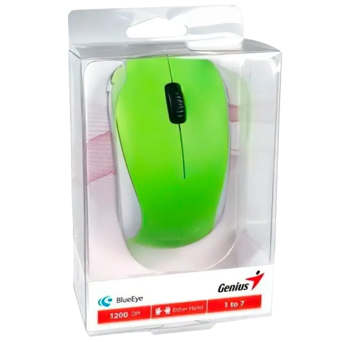 Беcпроводная мышь Genius NX-7000 Беспроводное Зелёный