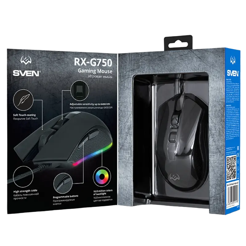Игровая мышь SVEN RX-G750 Проводное Чёрный