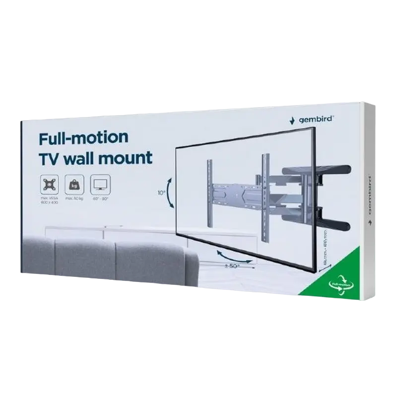 Кронштейн для телевизора Gembird WM-80ST-01 Черный