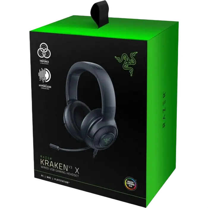 Наушники Razer Kraken V3 X Чёрный