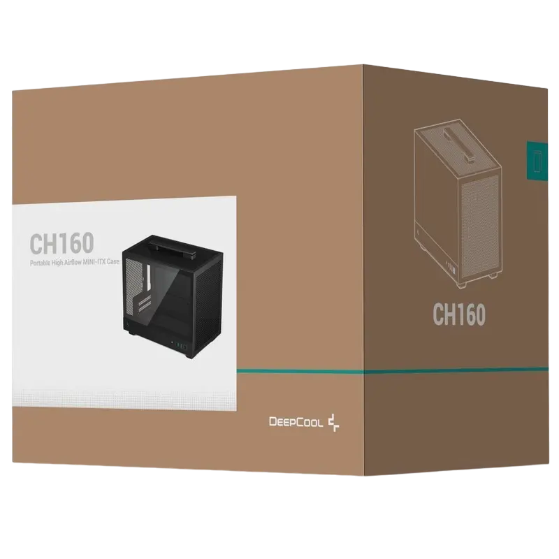 Компьютерный корпус Deepcool CH160 Mini-Tower Черный