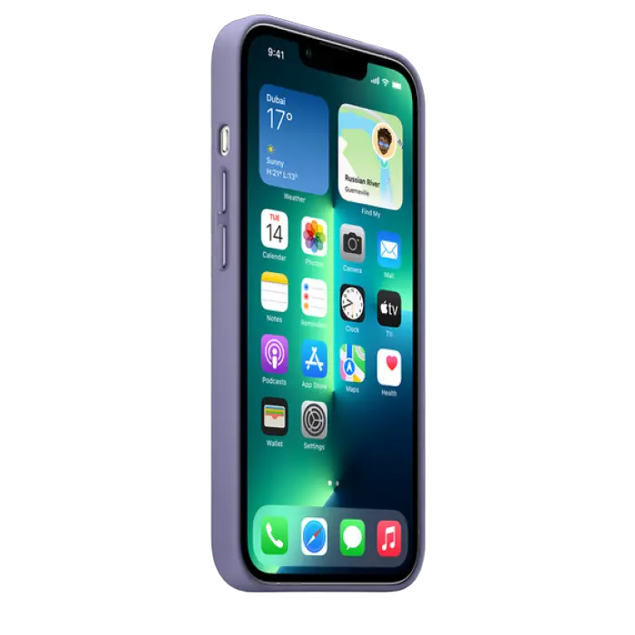 Чехол Apple iPhone 13 Pro Max Leather Case MagSafe A2704 Wisteria