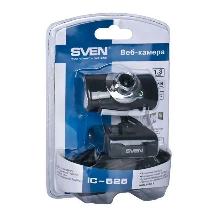 Веб-камера SVEN IC-525 Черный