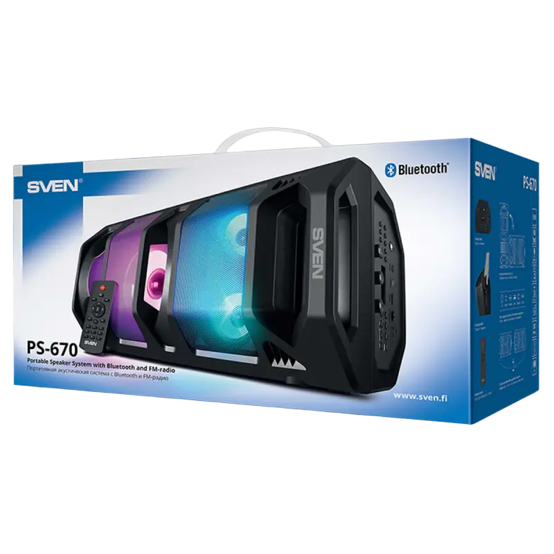 Портативная колонка SVEN PS-670 Чёрный