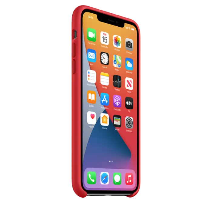 Чехол Apple iPhone 11 Pro Max Silicone Case Силиконовый Чехол Красный