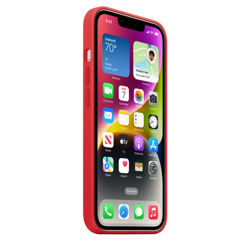 Чехол Apple iPhone 14 Silicone Case MagSafe A2910 MagSafe Красный