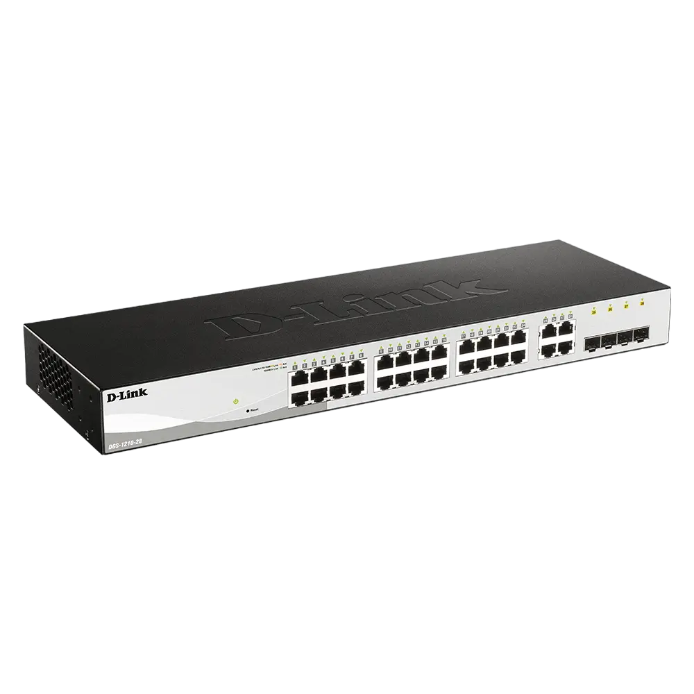 Сетевой коммутатор D-Link DGS-1210-28 Черный