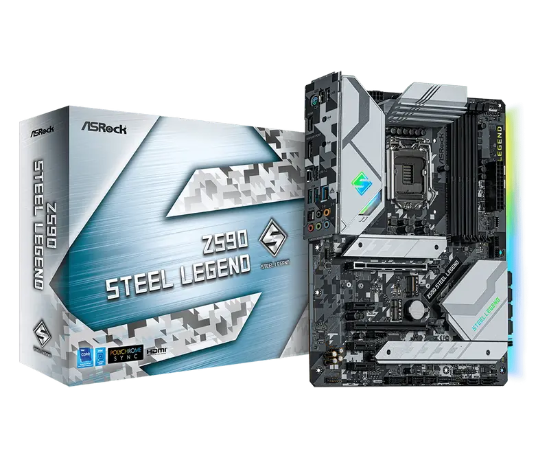 Материнская плата ASRock Z590 Steel Legend LGA1200 ATX